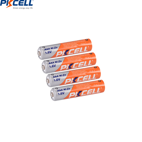 4PC PKCELL AAA battery 1.6V Ni-Zn AAA Rechargeable Batteries nizn AAA battery 900mWh and battery Charger for AA/AAA NIZN battery ► Photo 1/6