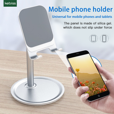 kebiss Adjustable Universal Tablet Phone Holder Desktop Phone Holder Stand for iPad Tablet Desk Holder ► Photo 1/6