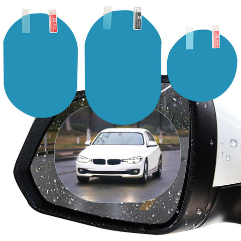 2 Pcs Car sticker Rainproof Film for Car Rearview Mirror Car Rearview Mirror Rain Film Clear sight in rainy days Car film ► Photo 1/6