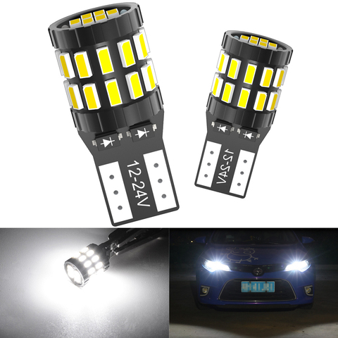 2 PCS T10 6W White Light 10 SMD 5630 LED Error-Free Canbus Car Clearance  Lights