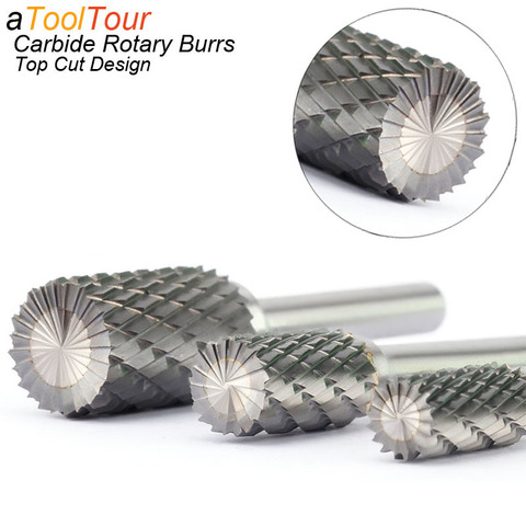 Style A Top Cut Carving Grinder Abrasive Tools Tungsten Rotary File Carbide Burr Milling Cutter Drill For Metal Wood Plastic ► Photo 1/6