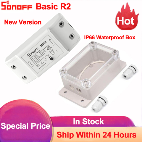 Sonoff IP66 Waterproof Junction Box Waterproof Case Water-resistant Shell Support Sonoff Basic/RF/Dual/Pow for Xmas Tree Lights  ► Photo 1/1