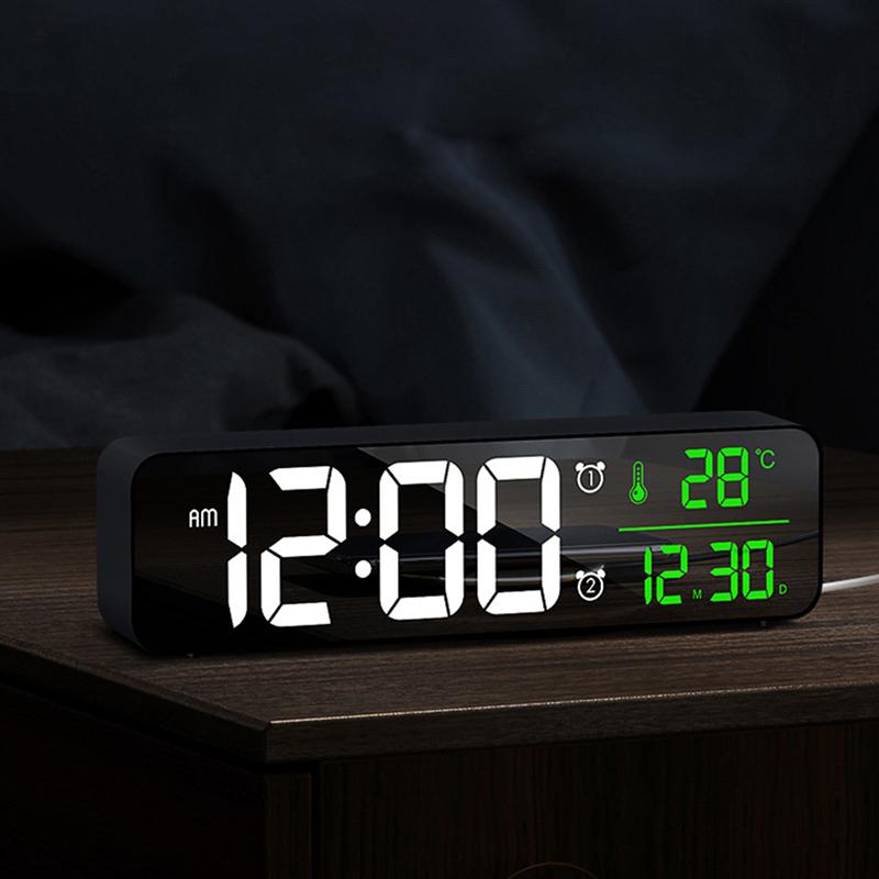 Bedside Alarm Clock Luminous, Digital Desk Clock With Date