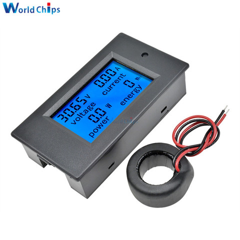 4 in 1 Digital Voltage Current Power Energy Meter Detector Large LCD Screen Display DC Voltmeter Ammeter ► Photo 1/6