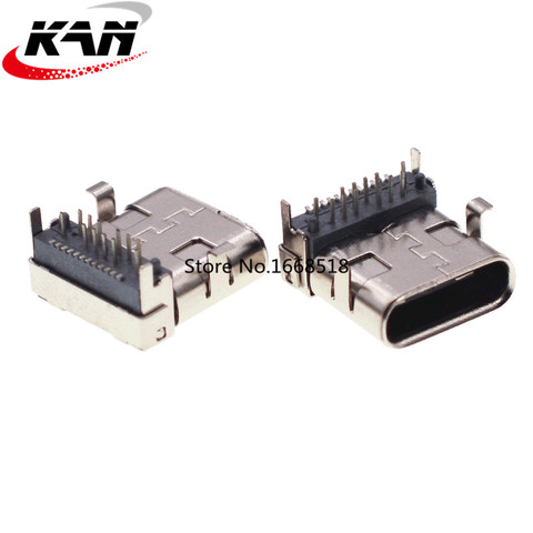 10pcs TYPE-C 24P female board front insert and rear paste L=10.0 usb3.1 female connector ► Photo 1/5