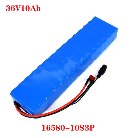 36V 10Ah 600watt 10S3P lithium ion battery pack 20A BMS For xiaomi mijia m365 pro ebike bicycle scoot T plug free shipping ► Photo 1/1