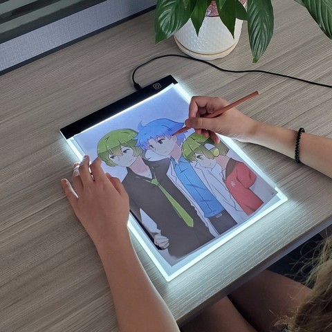 A3/A4/A5 Led Drawing Board 3 Level Dimmable Led Drawing Copy Pad Kids Painting Educational Grow Playmates Creative Toy Gifts ► Photo 1/6