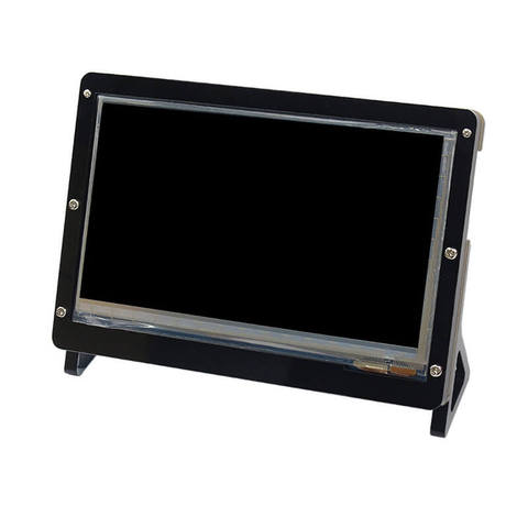 7 Inch LCD Display Case Raspberry Pi Display Monitor Support Stand Holder Acrylic Housing Bracket for Raspberry pi 4B/3B+ Case ► Photo 1/6