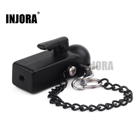 INJORA Metal Trailer Head Tow Hook for 1:10 RC Crawler Accessories Traxxas TRX4 Axial SCX10 90046 D90 RC Car Parts ► Photo 1/6