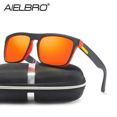 AIELBRO Polarized Cycling Sunglasses New Cycling Goggle Sunglasses 2022 Men's Cycling Glasses High Quality gafas ciclismo hombre ► Photo 1/6