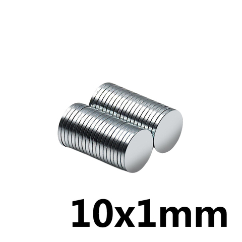20/50/100/200/300PCS 10x1 mm Thin Neodymium Strong Magnet 10mmX1mm Permanent Magnet 10x1mm Powerful Magnetic Round Magnet 10*1 ► Photo 1/4