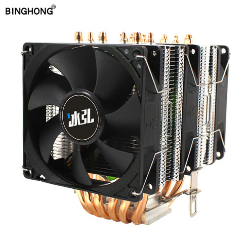 BINGHONG 6 Heat Pipe cpu heatsink 3 Pin cpu fan lga 2011 cooler High quality dual tower Cooling CPU cooler master AMD Intel ► Photo 1/6