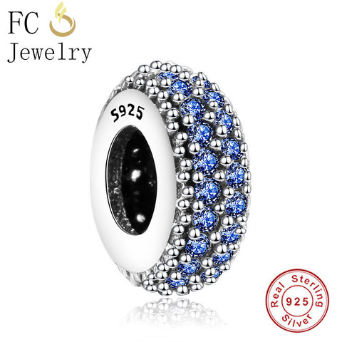 FC Jewelry 925 Sterling Silver Eternity Vintage Spacer Beads Fits Original Brand Charms Bracelet Making DIY Berloque Gifts ► Photo 1/6