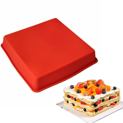 Food grade Non-stick Square Silicone Cake Mold Cake Pan Baking Pans Mould Bread Mold Bakeware DIY Cake Tools ► Photo 1/6