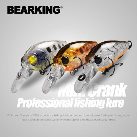 BEARKING 3pcs 35mm 3.5g 3.7g dive 1.5m 2.0m Fishing lure Floating Wobblers Hard bait Crankbait Minnow Lure for pike Fishing ► Photo 1/6