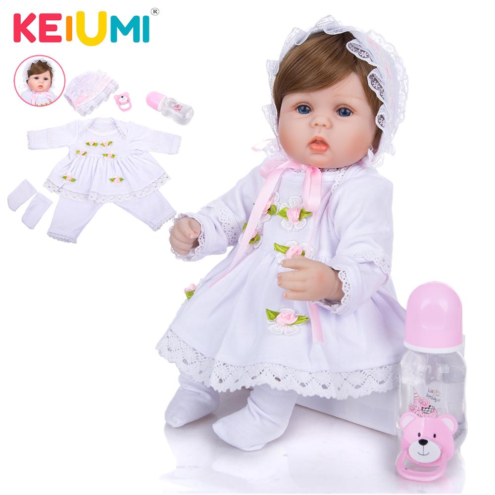 Bebe reborn realista 42cm silicone Reborn Baby Doll kids Playmate Gift For  Girls birthday gift toys soft body boneca reborn - AliExpress