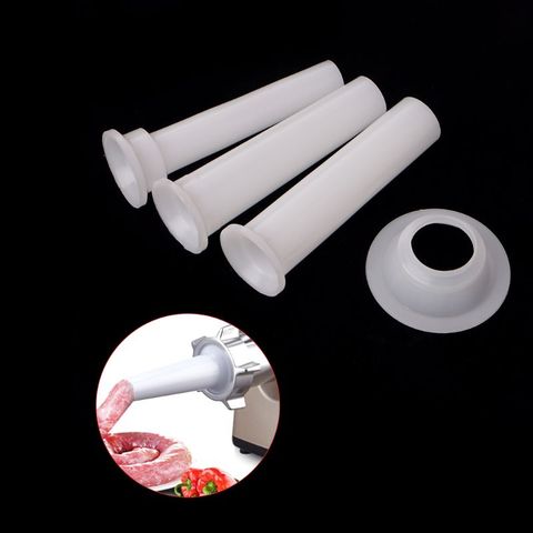 3pcs/set Meat Grinder Sausage Stuffer Filling Tubes DIY Sausages Maker Funnels Nozzles with 1Pc 6.8cm Base Kitchen ► Photo 1/6