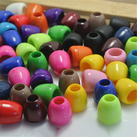 30Pcs Height 13mm hole 5mm /7.5mm Bell Stopper With Cord Ends Lock Stopper Plastic Toggle Clip for Paracord Clothes Accessories ► Photo 1/6