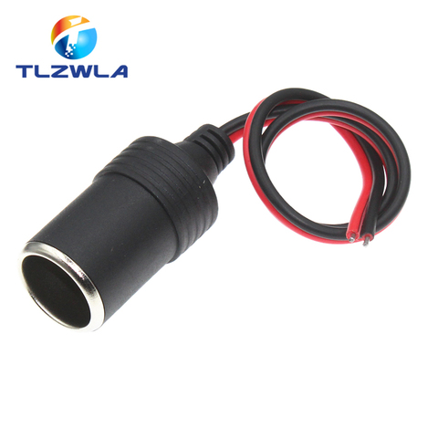 1pcs 10A 12v 24v Automobile cigarette lighter socket On-board power socket High power Line 30 cm long ► Photo 1/4