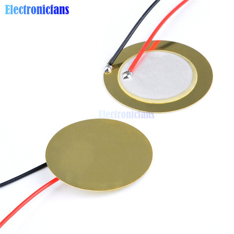 10 Pcs Piezoelectric Piezo Ceramic Wafer Plate Dia 27mm For Buzzer Loudspeaker ► Photo 1/6
