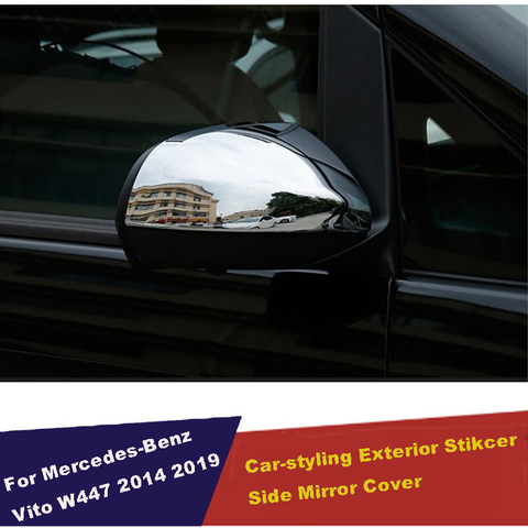 ABS chrome Door Mirror Cover Rear View Overlay 2014-2022 for