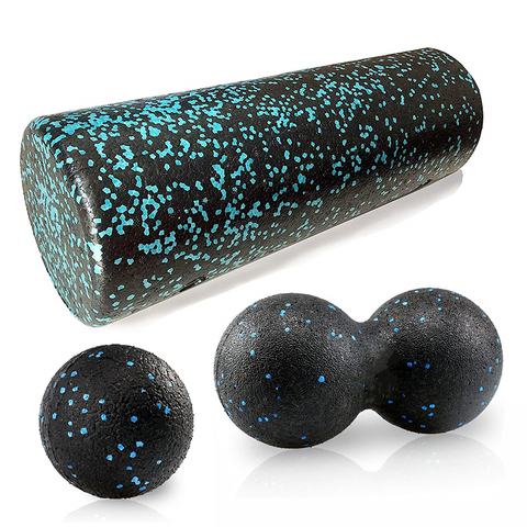 EPP Yoga Massage Roller & Fitness ball Foam Roller Set for Back Pain Self-Myofascial Treatment ► Photo 1/6
