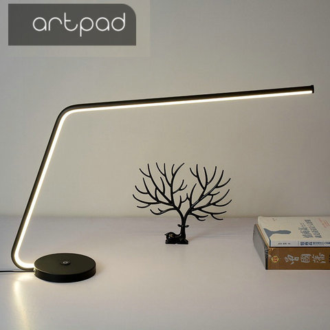 Artpad Minimalism High End Touch Dimmable 3 Level Brightness Eyecare Desk Lamp Led With Heavy Base Good Business Gift Table Lamp ► Photo 1/6