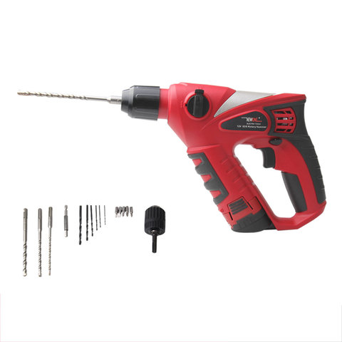 12V Cordless Electric Hammer Impact Drill 2000mAh battery Rechargable Multifunction Rotary Tool Home Power Tools Screwdriver ► Photo 1/5