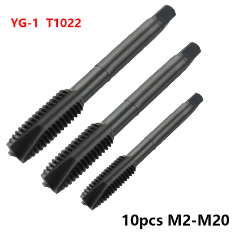 Original YG1 Through-Hole Machining Taps 10pcs M2 M2.5 M3 M4 M5 M6 M8 M8 M10 M12 M16 M18 M20 for Steel CNC High Hardness Tapping ► Photo 1/4