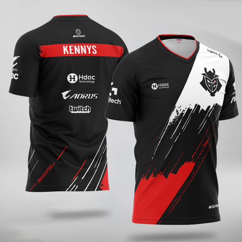 G2 Pro Player Custom Jersey Uniform 2022 LoL LEC G2 Esports Team Jerseys Customize Name Fans Tshirt Men Women Caps T Shirt ► Photo 1/5