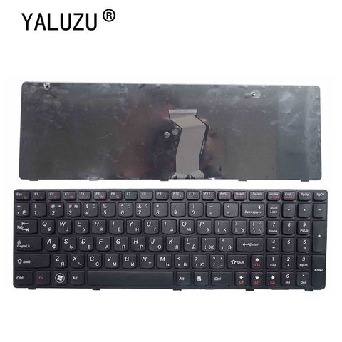 YALUZU NEW RU Keyboard for Lenovo T4G8-RU G580 Z580A G585 Z585 Russian laptop Keyboard with Frame black ► Photo 1/5