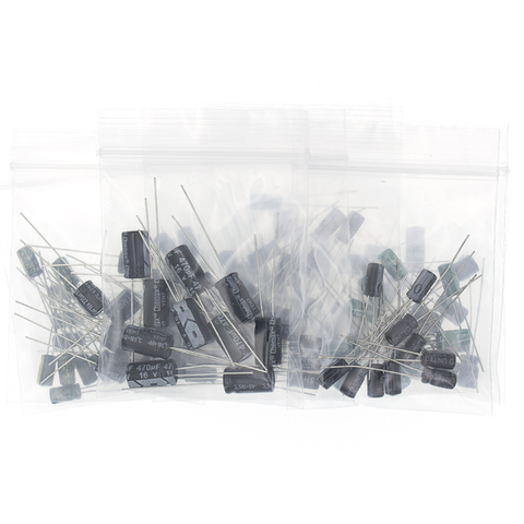 1set of 120pcs 12 values 0.22UF-470UF Aluminum electrolytic capacitor assortment kit set pack ► Photo 1/6