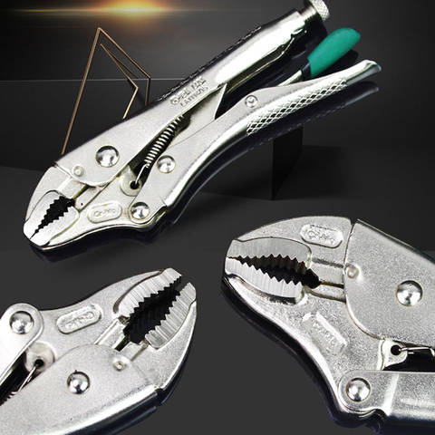 LAOA 5inch 7inch 10inch Locking Pliers Cr-Mo Material Round Nose Plier Locking Tool Water Pipe Wrench ► Photo 1/6