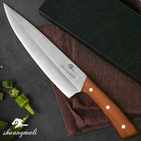 Chef Butcher Knife High Carbon 4Cr13 Stainless Steel Slicing Kitchen Knife Chopping Cleaver Cook Tools Utility Butcher Knives ► Photo 1/6