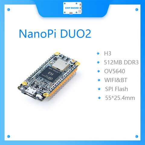 NanoPi DUO2 512M Allwinner H3 Cortex-A7 WiFi Bluetooth module UbuntuCore light-weight IoT applications ► Photo 1/6