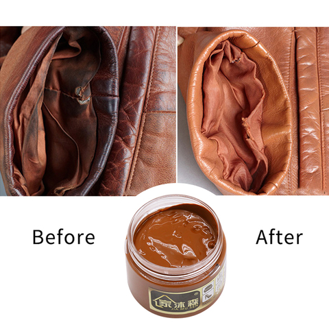 Light Brown Leather Repair Paste Leather Paint for Car Seat Sofa Handbag Scratch Crack Restoration 50ml Leather Paint Shoe Cream ► Photo 1/6