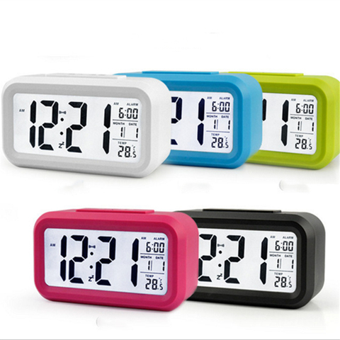 Buy Alarm Clock Digital Wake Up Temperature Snooze Timer Kids