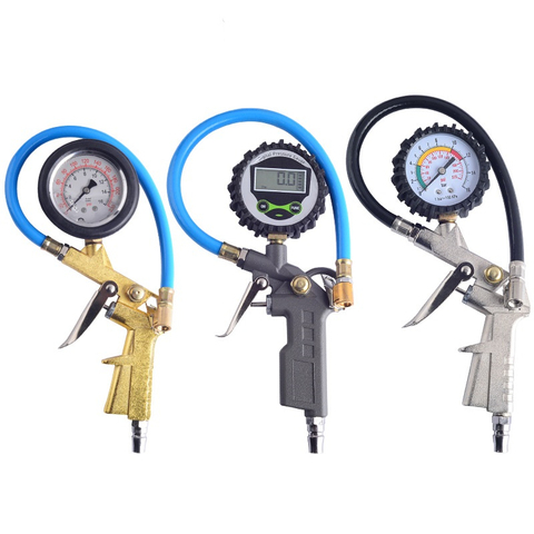 Tire Air Pressure Inflator Gauge Digital Dial Inflated Pumps Deflated Car Repair Tools for Motorcycle Vehicle Inflation Gun ► Photo 1/6