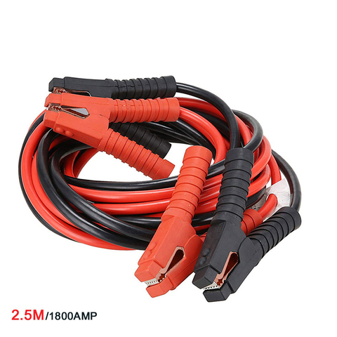 Jumper Battery Cables 2M 500AMP 1800AMP Booster Cable Emergency for Car Van Terminals Jump Starter Leads Car batteries clips ► Photo 1/6