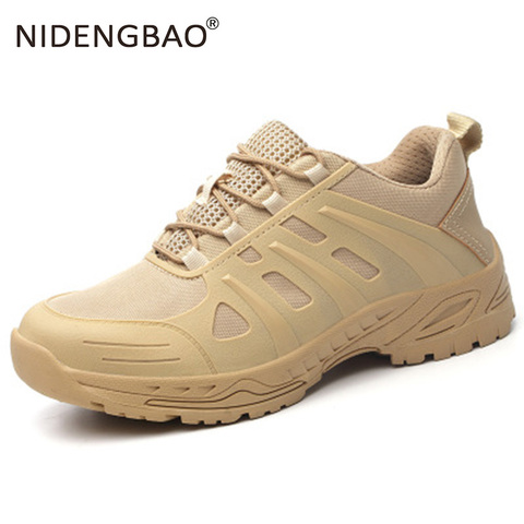 Men Hiking Shoes Anti-Slip Training Sneakers Breathable Outdoor Sports Tactical Trekking Shoes Military Boots Big Size 39-47 ► Photo 1/1