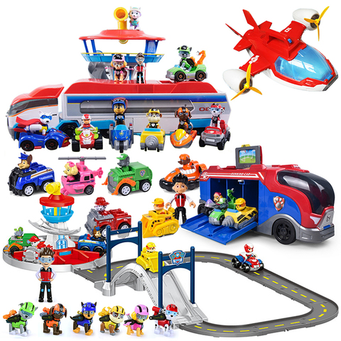 Price history & Review on Paw Patrol Car Toys Set Patrulla Canina Puppy Patrol Base Aircraft Watchtower Anime Figure Ryder Marshall Model Children's Toys | AliExpress - pawed patrol Store | Alitools.io