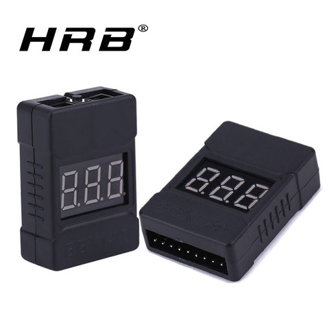 HotRc BX100 1-8S Lipo Battery Voltage Tester LED Low Voltage Buzzer Alarm Voltage Indicator Checker Tester Monitor Upgrade Test ► Photo 1/6