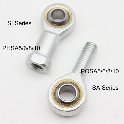 5mm/6mm/8mm/10mm/12mm/16mm/18mm/20mm/22mm/25mm Male/Female SA SI T/K POSA8 PHSA8 Ball Joint Metric Threaded Rod End Bearing ► Photo 1/6