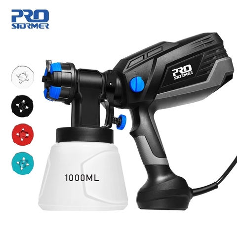 HVLP 600w Electric Spray Gun Household Convenience Spray Paint Four Nozzles 1000ml Regulation High Power Sprayer By PROSTORMER ► Photo 1/6