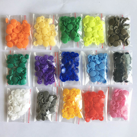 10/20/50/100/150/240 Sets KAM T5 12mm Round Plastic Snap Buttons For Baby Children Clothes DIY Sewing Accessories Press Button ► Photo 1/6