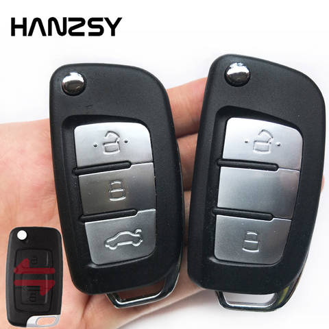 2/3 Buttons Flip Folding key Case For Emgrand 7 EC7 EC715 EC718 Emgrand7 EC7-RV EC715 EC718-RV Modified Car Remote Key shell ► Photo 1/6