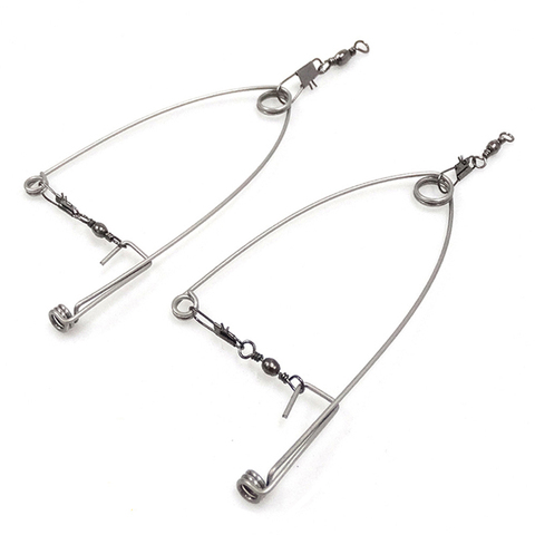 1psc 5 # -14 # Fishhooks Stainless Steel Rigs Swivel Fishing