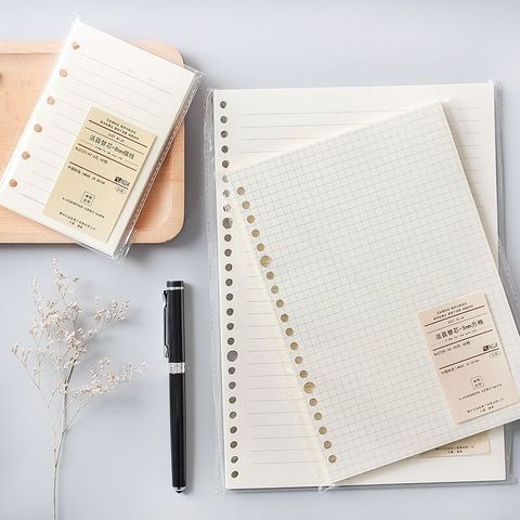 A5 B5 20Holes Loose-Leaf Notebook Refill 60Sheet Spiral Binder Paper Index Inside Page Dot Grid Blank Connell Stationery ► Photo 1/6