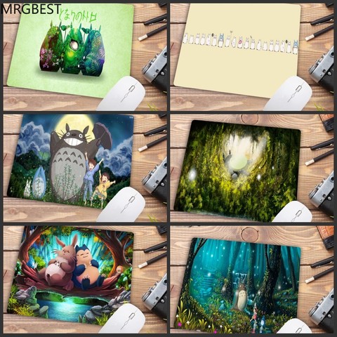 MRGBEST Big Promotion Vintage Colorful Totoro Anime Customized Laptop Gaming Small Mouse Pad Size for 18x22cm Rubber Mousepad ► Photo 1/6
