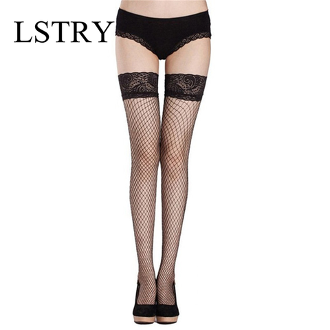 2022 Hot Women's Sexy Fishnet Stockings Fish Net Pantyhose Mesh Stockings Erotic Lingerie Skin Thigh High Stocking Mesh Collant ► Photo 1/6